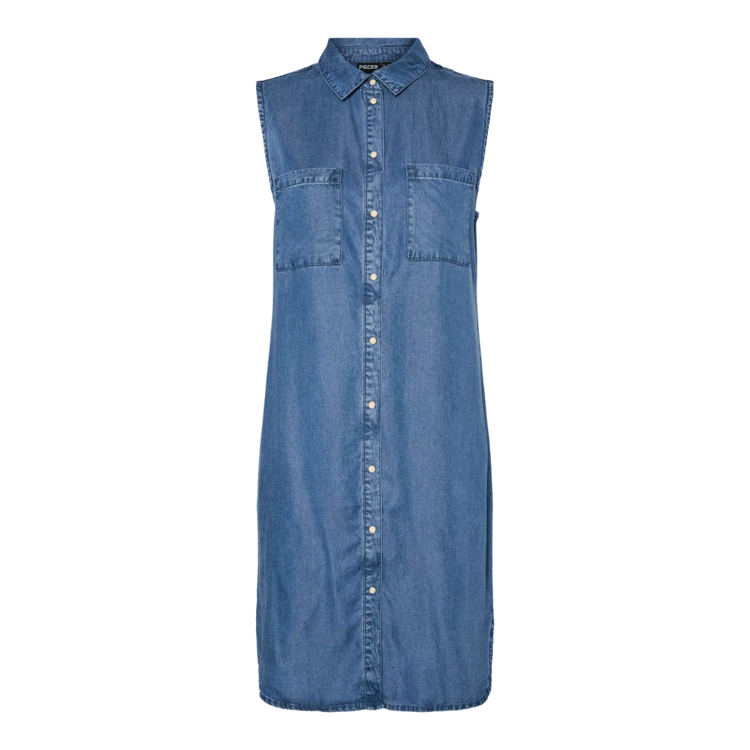 Pcvilje kjole - Medium blue denim