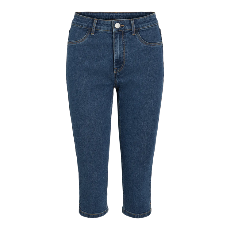 Vijeggy capri jeans - Medium blue denim