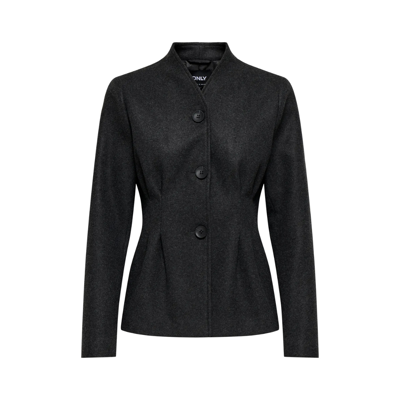 Onlnancy jakke - Dark grey melange