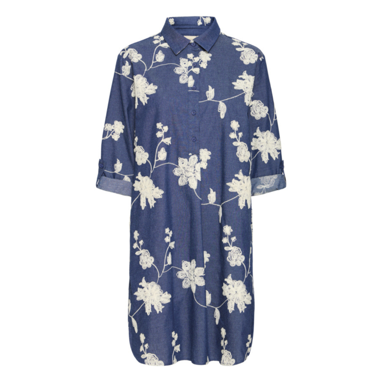 Frdarana kjole - Mid blue emb