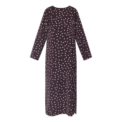 Love1421-1 kjole - Bordeaux/dot