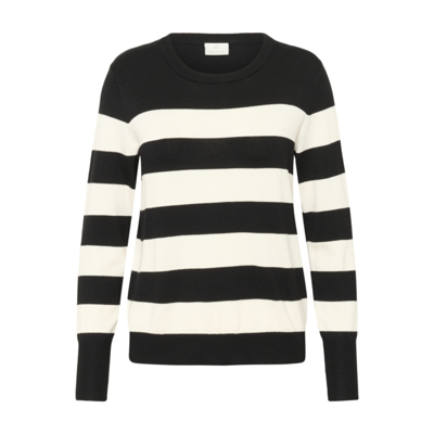 Kalizza strikbluse - Black/turtledove