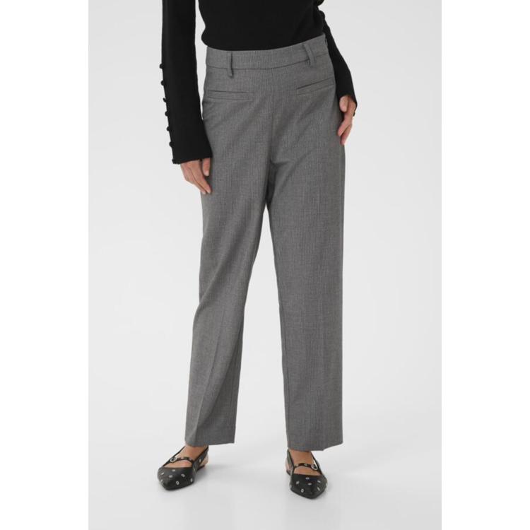 Kaellie buks - Grey melange/chalk stripe