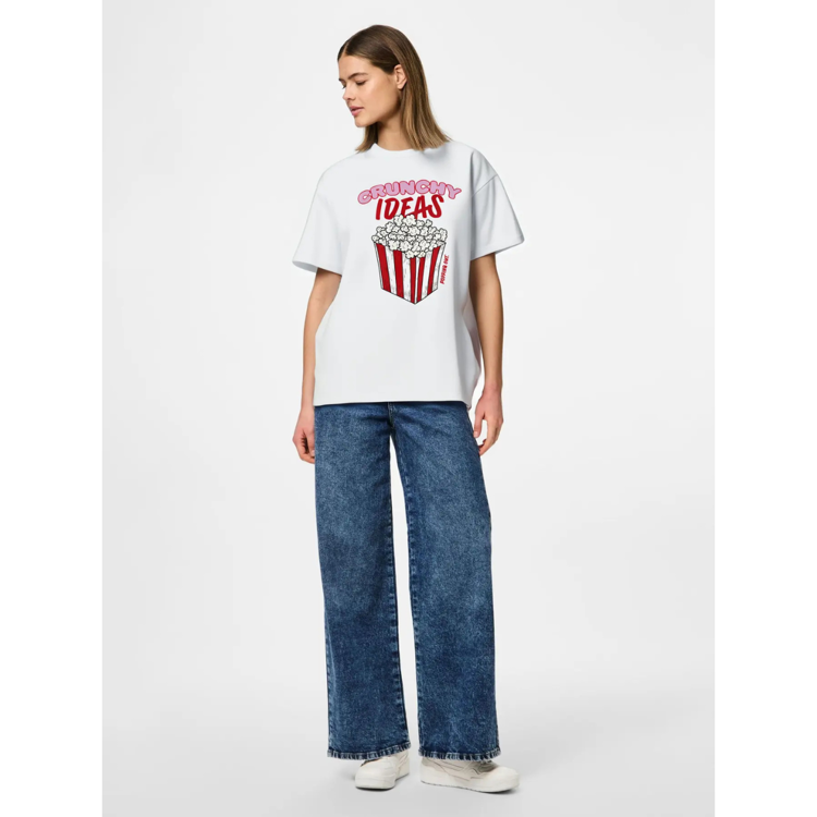 Pcalifi t-shirt - Bright white/crunchy