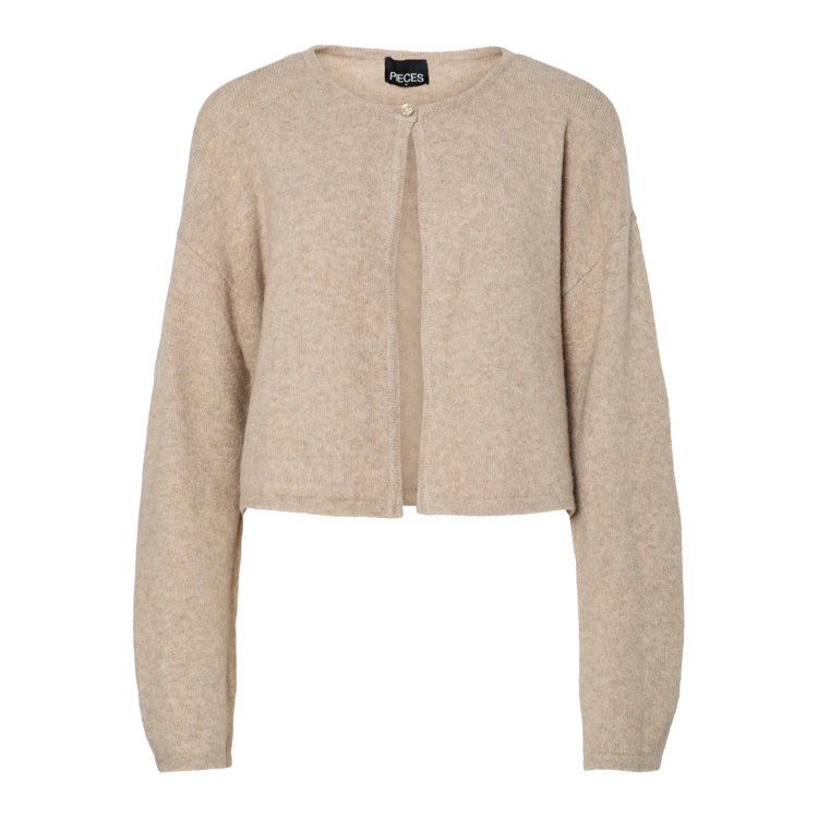 Pcmarcello strik cardigan - Taupe grey