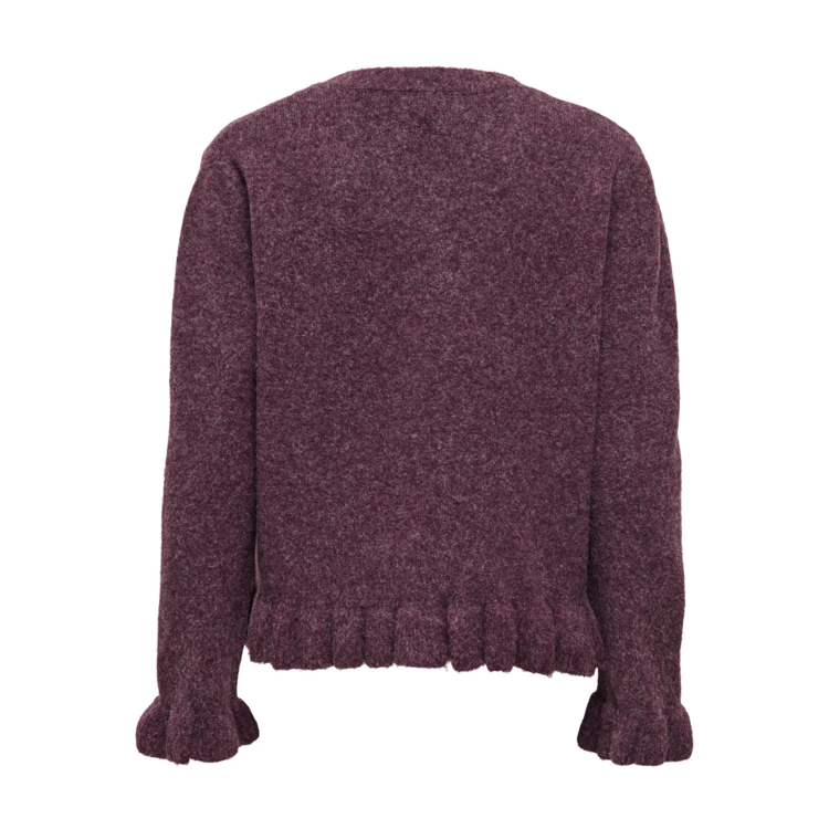 Onlrima strik cardigan - Burgundy