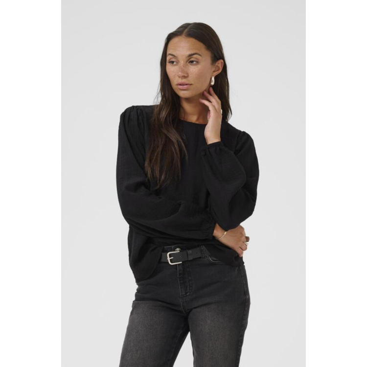 Kavivy bluse - Black deep