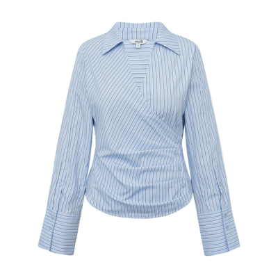 Gerri bluse - Blue navy stripe