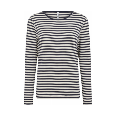 Jbs ribbed bluse - Navy stripes