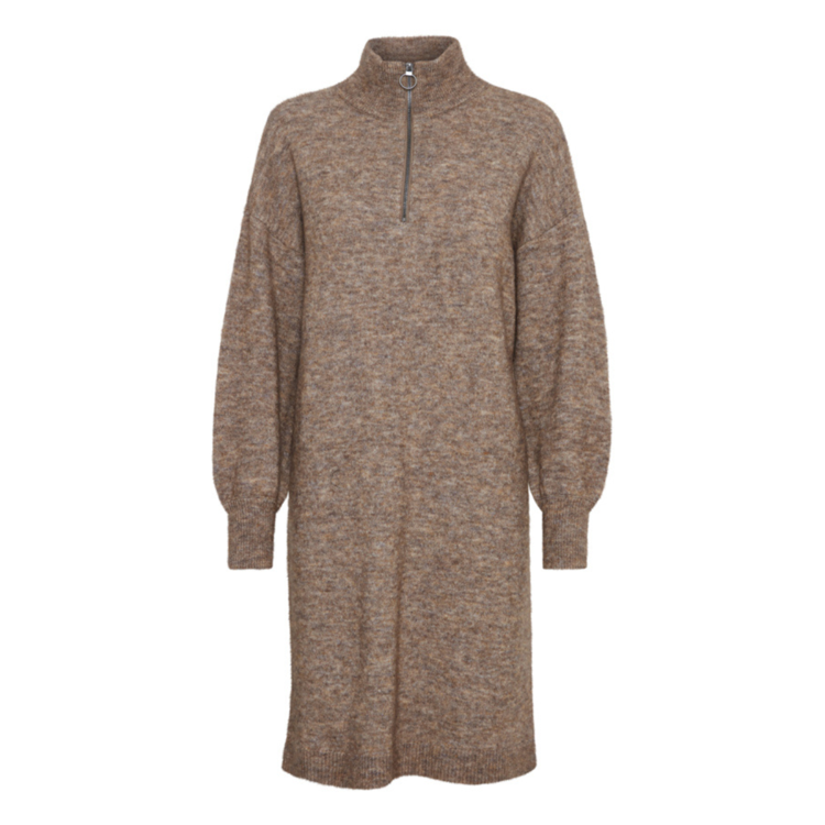 Frsanny strikkjole - Tiger´s eye melange