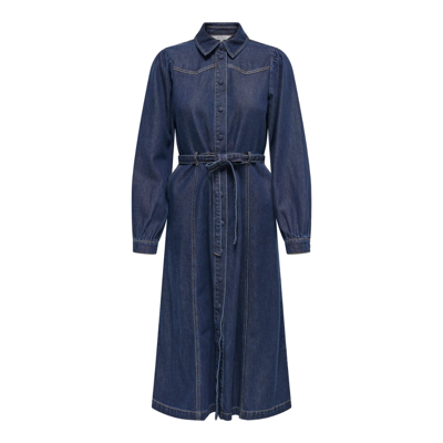 Onljulie denim kjole - Dark blue denim
