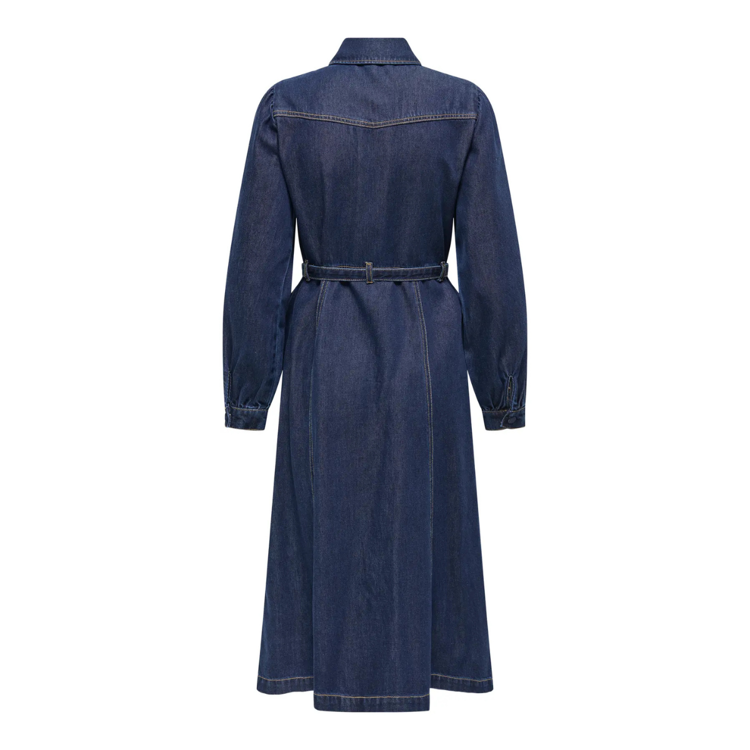 Onljulie denim kjole - Dark blue denim
