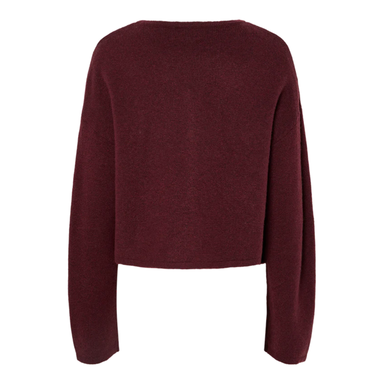 Pcmarcello strik cardigan - Tawny port