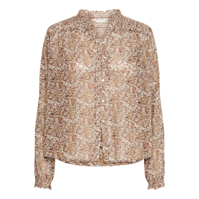 Pxsaga skjorte - Cloud dancer flower