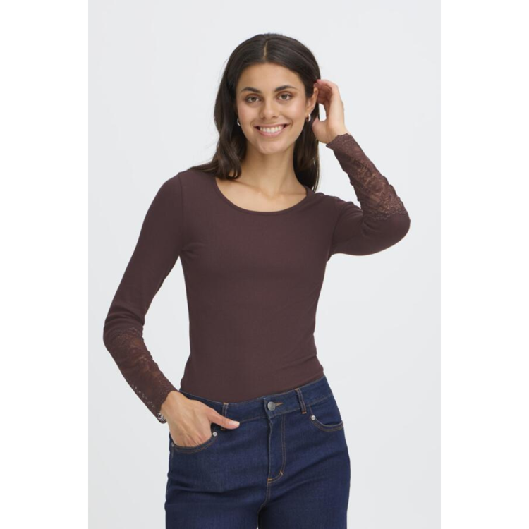 Frhizamond bluse - Fudge