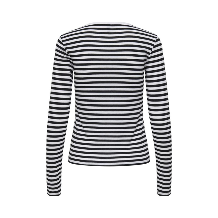 Onlelli bluse - Black/white