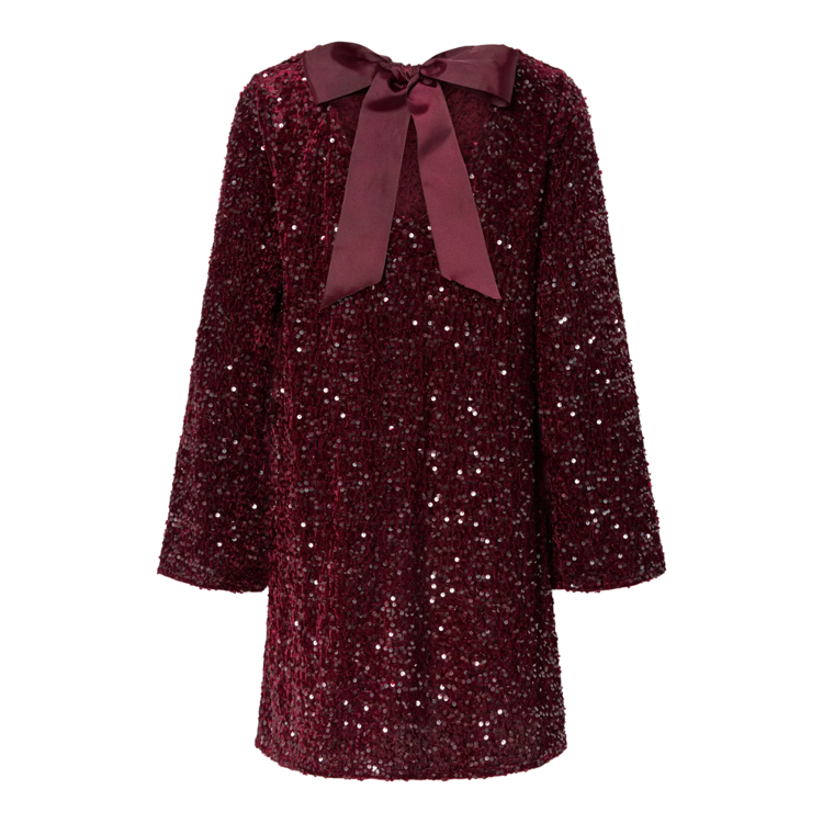 Pckam kjole - Tawny port/tawny port sequins