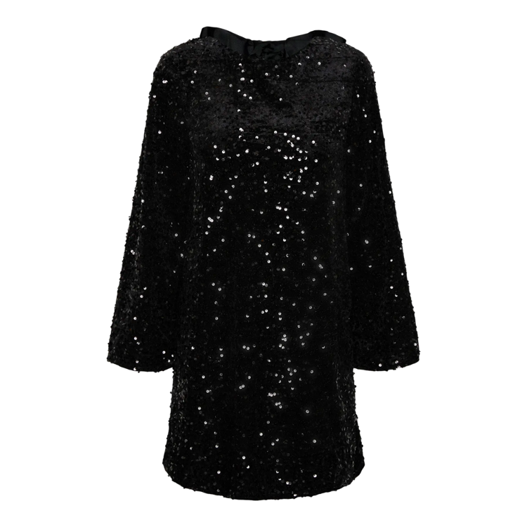 Pckam kjole - Black/black sequins