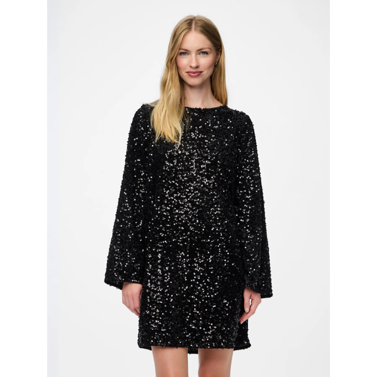 Pckam kjole - Black/black sequins