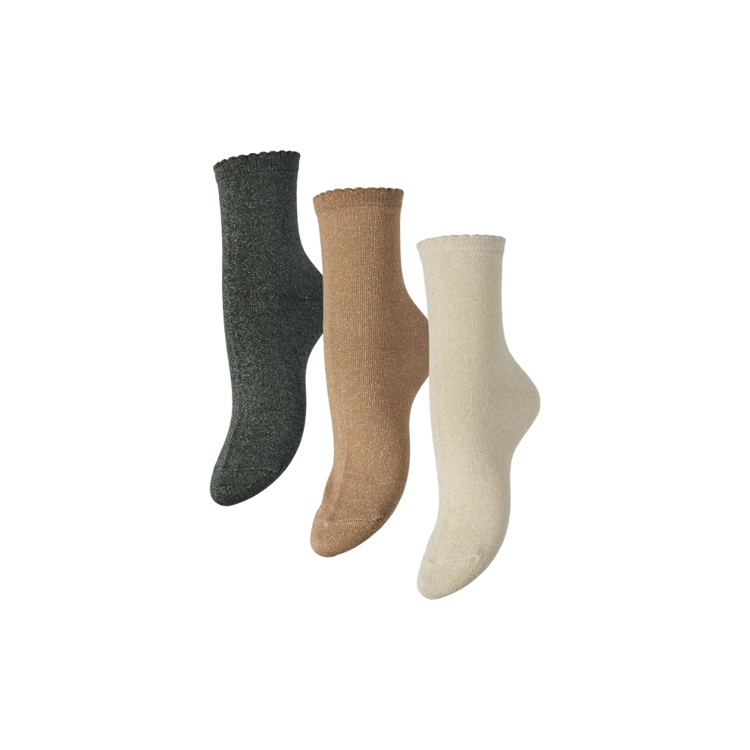 Pcsebby 3 pak socks - Birch