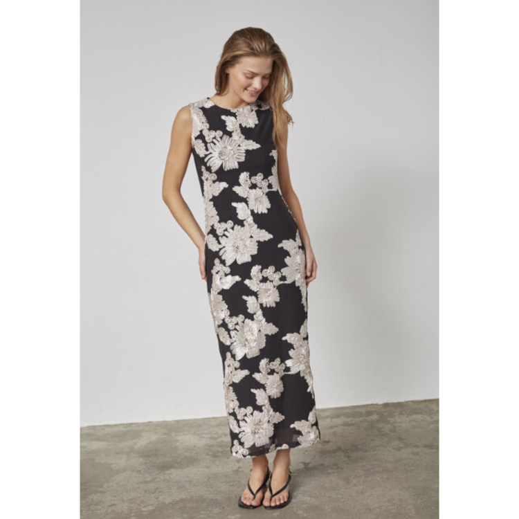 Sis kjole - Black/champagne