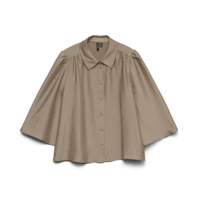 Vmvivia skjorte - Silver mink