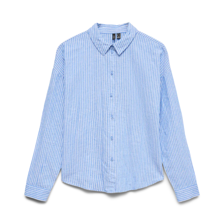 Vmlinn skjorte - Marina/white