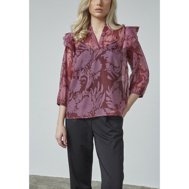 Love1342 bluse - Blush comb