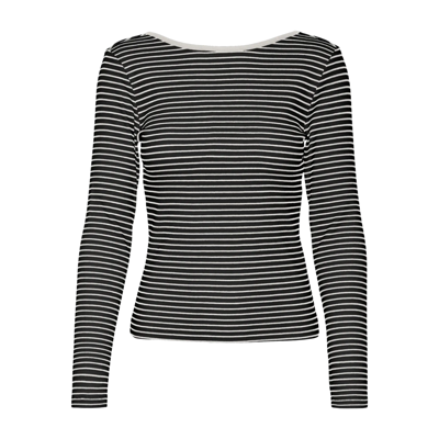 Vmchloe bluse - Black/snow white