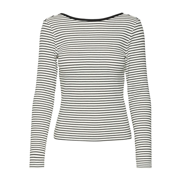 Vmchloe bluse - Snow white/black