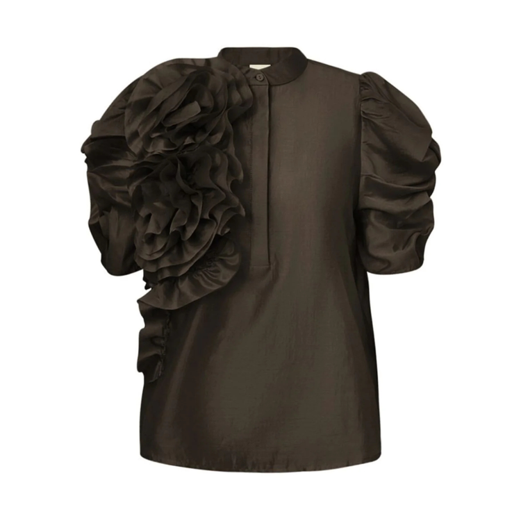 Annsofigo bluse - Coffee