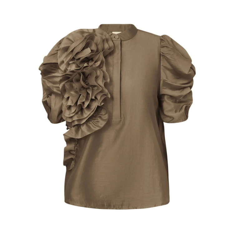 Annsofigo bluse - Latte