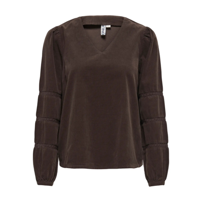 Onlaime bluse - Coffee bean