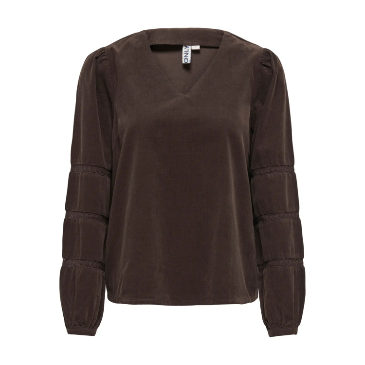 Onlaime bluse - Coffee bean