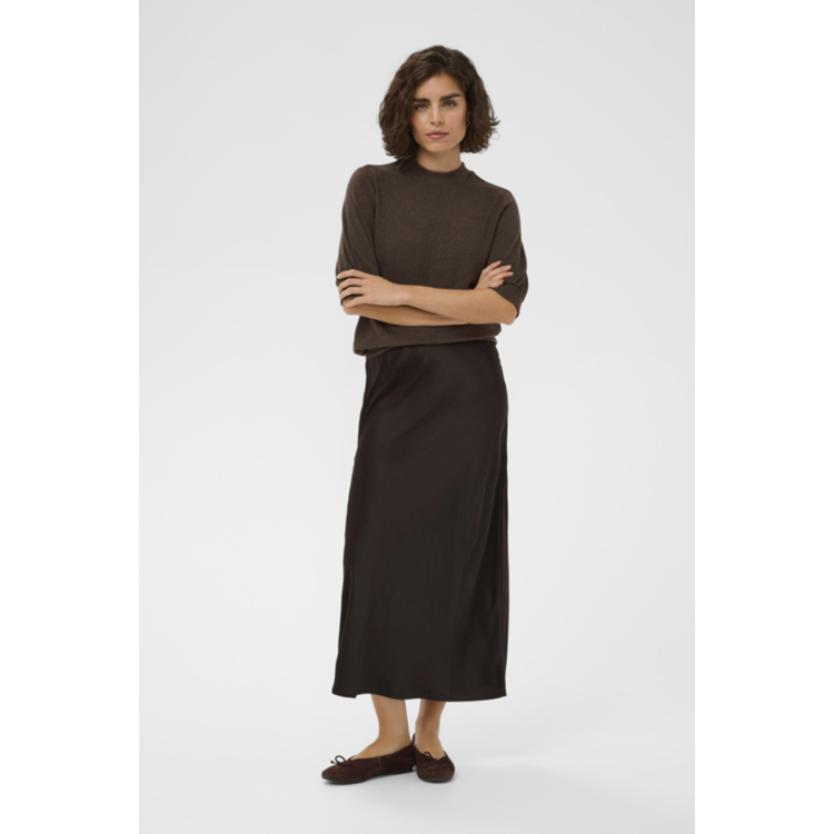 Kalotte nederdel - Black coffee