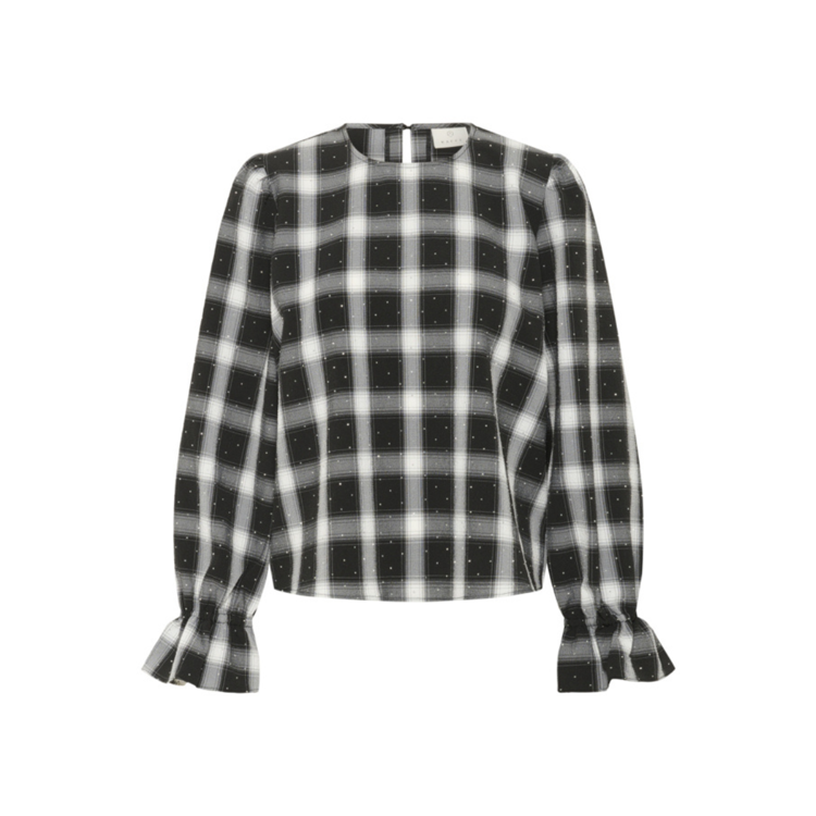 Kaluna bluse - Black white check