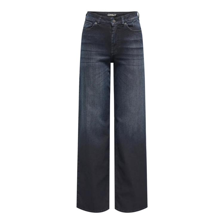 Onlmadison hw coated jeans - Dark blue denim/coate