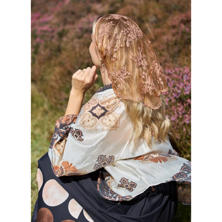 Bcmiriana lace scarf - Tobacco