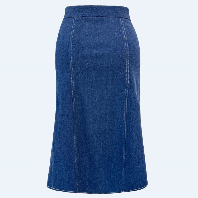 Asta ashape nederdel - Blue denim