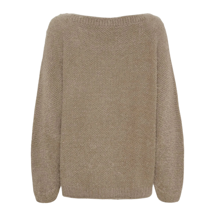 Mdcanouk strik bluse - Dark fango