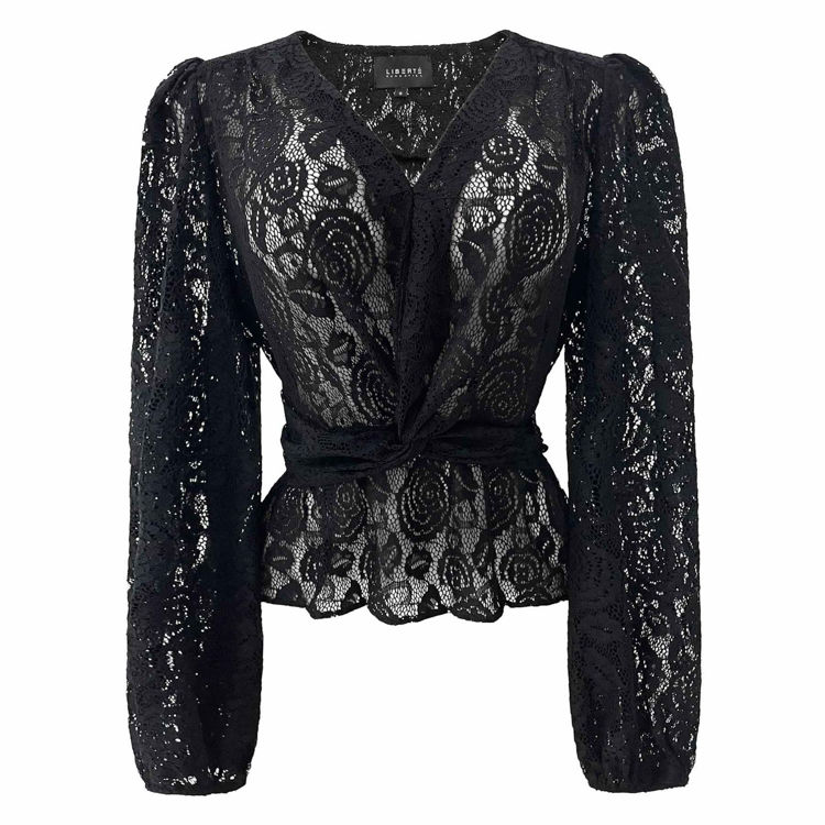 Tiki bluse - Black lace