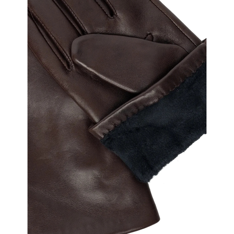 Stacey plain handske - Dark brown