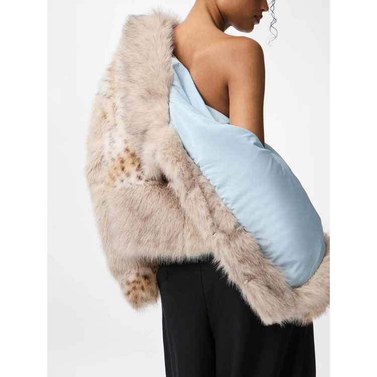 Pcplush jakke - Porpoise/patchwork