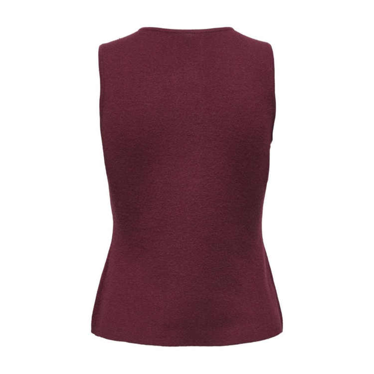 Onlibi vest - Zinfandel/silver button