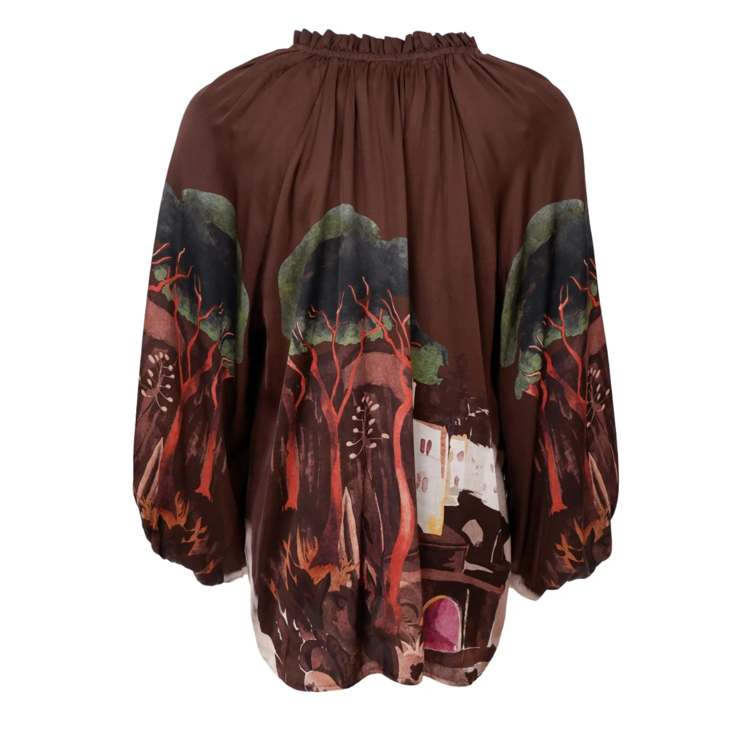 Bctoscana bluse - Coffee