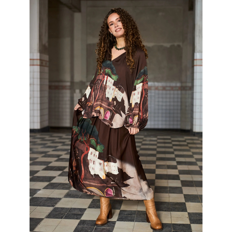 Bctoscana nederdel - Coffee