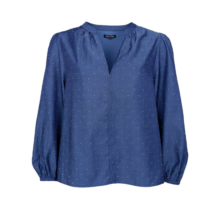 Bctenna bluse - Dk. denim